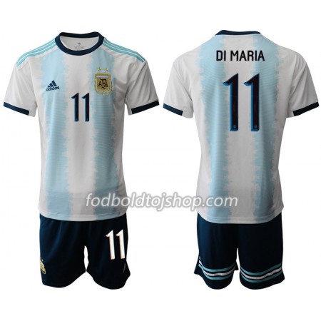 Argentina DI MARIA 11 Børn Hjemme Fodboldsæt Copa América 2019 S/S (+ Korte bukser)